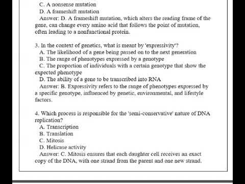 BIOD 210 Module 3 GENETICS DNA Latest Review Exam Q & A 2026 (Complete And Verified Study material)