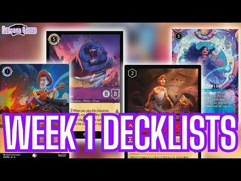 New WEEK 1 Decks For BOTH FORMATS! - Meta Watch Monday / Disney Lorcana