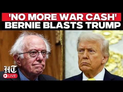 Bernie Sanders Vs Trump LIVE | Bernie Rips Trump's Foreign Policy in Fiery Speech on War Spending