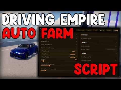 [🚗NEW BRAND] Driving Empire NEW Script Auto Farm, Auto Rob, Auto Drive - Roblox 2026