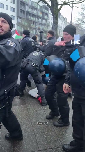 German police target Palestine protesters with violence again