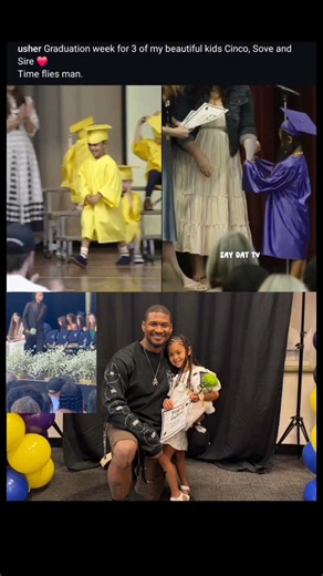 Usher Celebrates 3 Of His Kids Graduating In The Same Week 🎓