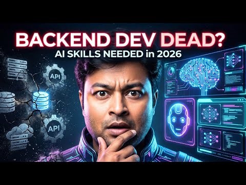 Backend Developer Career in 2026 | AI Impact Explained | AI Concepts for Backend Developers - Hindi