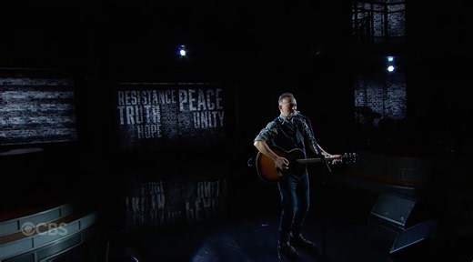 Bruce Springsteen torches president and Ellisons before performing anti-Trump anthem on Colbert’s penultimate show