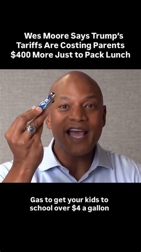 Wes Moore Says Trump Tariffs Cost Parents $400 MORE! #Trump #Tariffs #Economy
