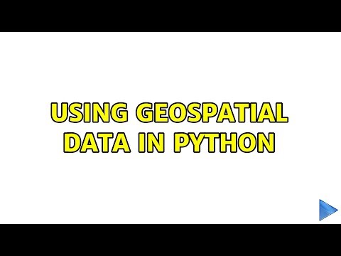 Using Geospatial data in python