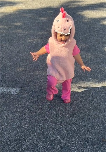 Little Pink Dino Halloween Costume Ideas for Baby Girl