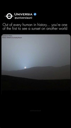 The First Sunset Ever Photographed on Mars 🌅