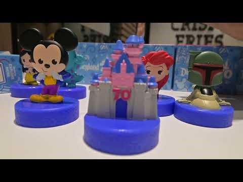 Happy 70th Anniversary Disneyland! We are collecting the Happy Meal Toys #mcdonalds #disneyland
