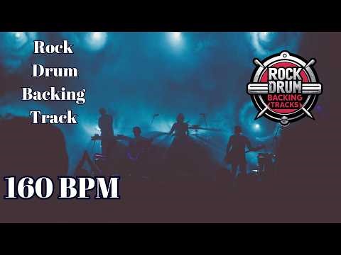 160 BPM Rock Drum Backing Track | Fast Energetic Drive
