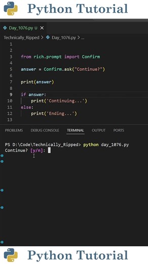 This Python Trick Handles Yes No Input Cleanly | Python Tutorial