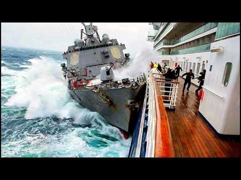 Biggest Ships Crashing and Mistakes During Monster Storm