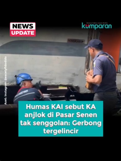 Manager Humas KAI Daerah Operasi (Daop) 1 Jakarta, Franoto Wibowo, memastikan evakuasi terhadap anjloknya KA Jaka Tingkir dan KA Serayu di wesel utara Stasiun Pasar Senen, Jumat (22/5) pagi, telah tuntas. Menurut Franoto, penyebab kecelakaan dua KA itu karena roda tergelincir dari rel, bukan karena bersenggolan.