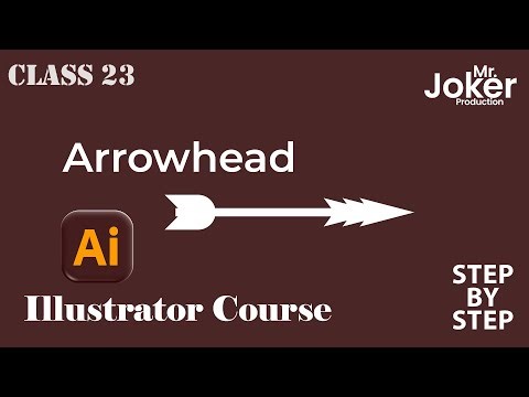Adobe Illustrator 2026 Class 23 | Arrowhead Tool | Stroke Arrow Settings | Hindi Tutorial