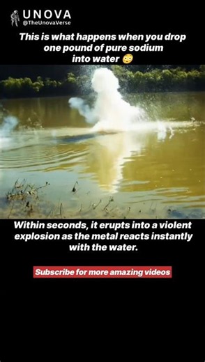 The Moment Sodium Hits Water 🤯💥