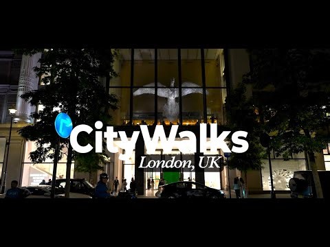 London Night Walk City Lights, Streets & Nightlife | 4K Walking Tour