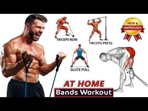 23 Best Resistance Band Exercises for a Full Body Workout at Home 💪🔥🏠
