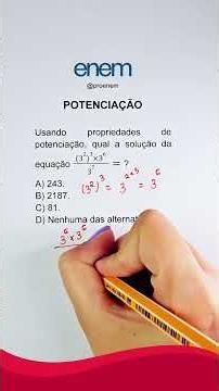 Aprenda POTENCIAÇÃO para o ENEM 2026