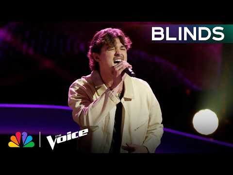 Evan James WOWS Coaches with Morgan Wallen’s “Wasted On You" | The Voice Blind Auditions | NBC