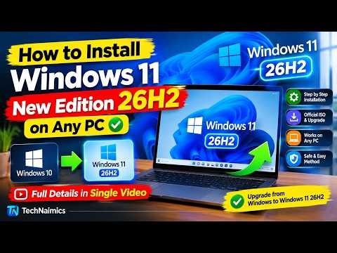 🚀 How to Install Windows 11 26H2 on Any PC | Complete Step-by-Step Guide