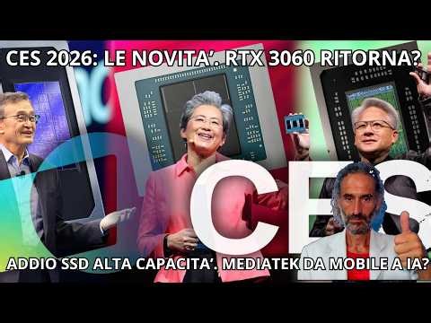 CES 2026: NVIDIA Rianima la RTX 3060?! 😱 AMD, Intel e la Svolta IA di MediaTek!