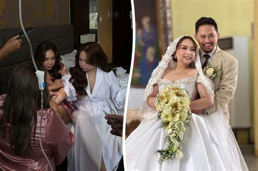 Bride with food poisoning saved by nurse bridesmaids with IV drip