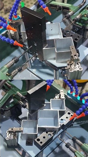 4-Axis Simultaneous Side Tapping Machine | Aluminum Heat Sink Module for EV & 5G Applications
