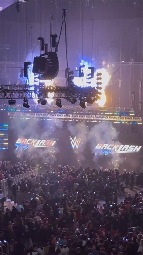Opening pyro at #WWEBacklash!