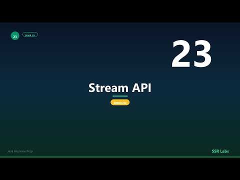 Stream API | Medium | Java Interview Prep #23