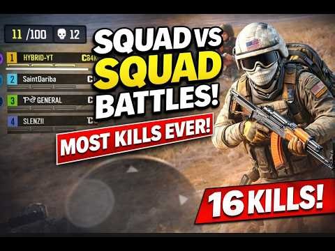 16 KILL FINAL ZONE CLUTCH! 😱 Squad vs Squad INSANITY (COD Mobile Battle Royale).