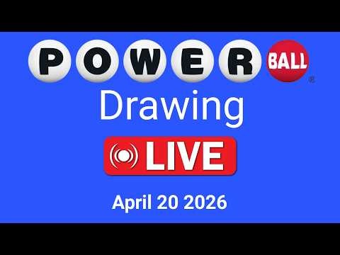 Powerball drawing live Results 20 April 2026 | powerball drawing live today