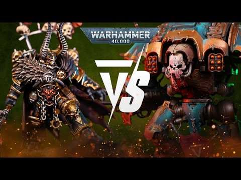 Chaos Knights Vs Chaos Space Marines: 2000pts Warhammer 40K Battle Report