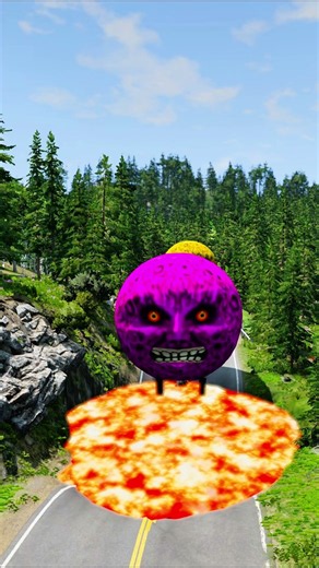 Big & Small Moon Monster Cars vs lava - BeamNG.Drive