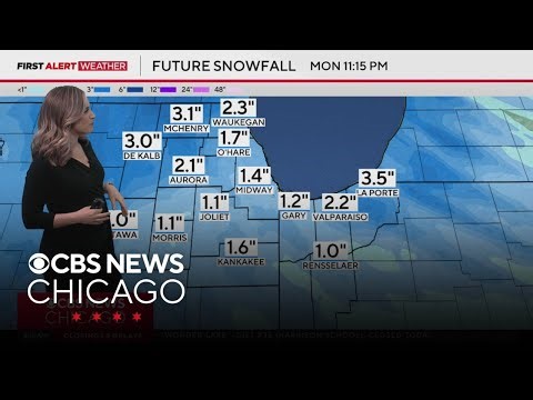 Snow Monday morning, bitter wind chills later in Chicago