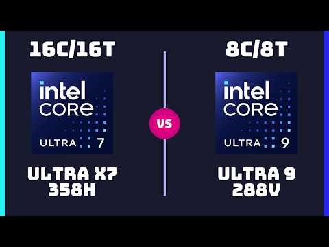 Intel Core Ultra X7 358H vs Intel Core Ultra 9 288V – CPU Comparison