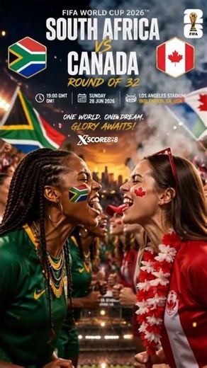 South Africa vs Canada - FIFA World Cup 2026 – Round of 32