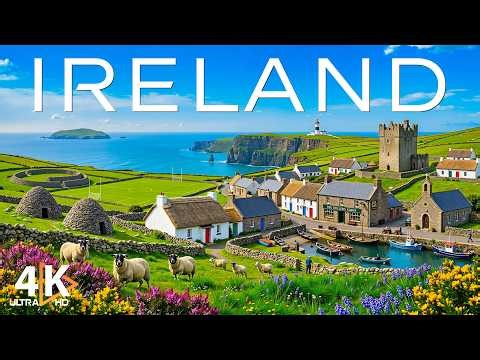 Ireland 4K UHD 🇮🇪 Wild Atlantic Beauty – Rugged Cliffs, Green Fields & Endless Ocean Views