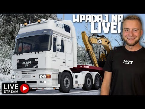 LIVE 🔴 WPADAJ NA BAJERĘ! 🔥 JEDZIEMY W TRASĘ W ETS2! 🚚 ZBIJAMY POMPKI! 💪 MST