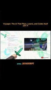 Voyager: The AI That Plays, Learns, and Codes Itself #5minutepapers #deeplearning #aimodels #science