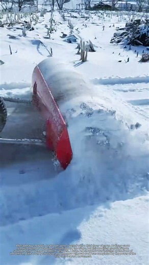Modified tricycle clears heavy snow fast
