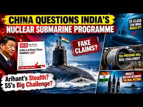 China Says India Can't Build S5 Nuclear Submarine? Arihant Ranked Last in Chinese Ranking?