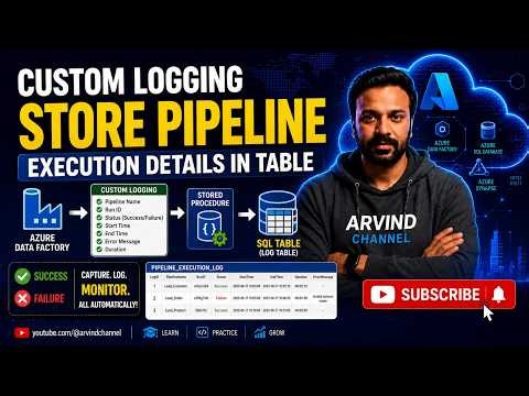 11. Store Pipeline Success and Failure Details in a SQL Table Using Custom Logging