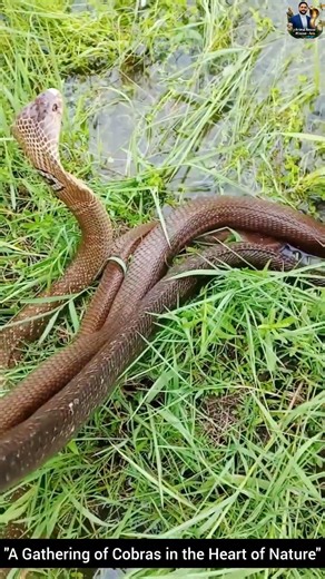 "A Gathering of Cobras in the Heart of Nature" #snake #wildliferescue #cobra #animals #reptiles