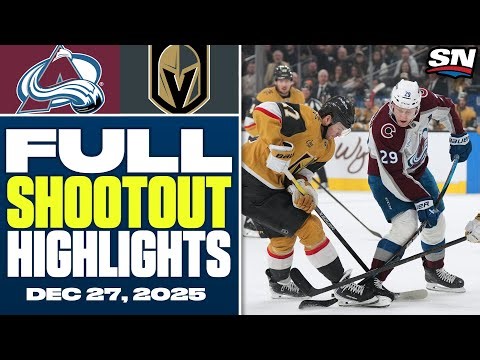 Colorado Avalanche at Vegas Golden Knights | FULL Shootout Highlights - December 27, 2025