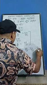 MATHS MAGIC MANOJ SIR CLASS 9TH REAL NUMBERS #maths #class9th