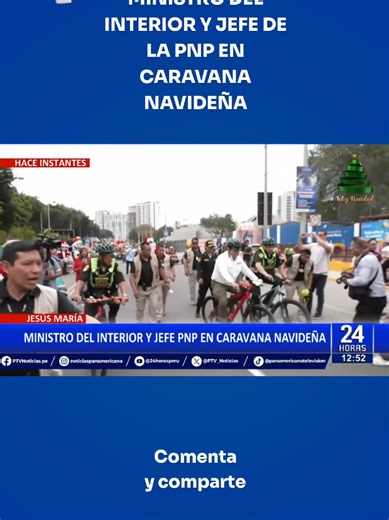 Caravana Navideña de la PNP con el Ministro del Interior