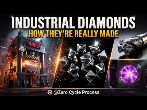 💎 INDUSTRIAL DIAMONDS MANUFACTURED From Raw Carbon — Watch the FULL Process Inside a Real Mega Fact
