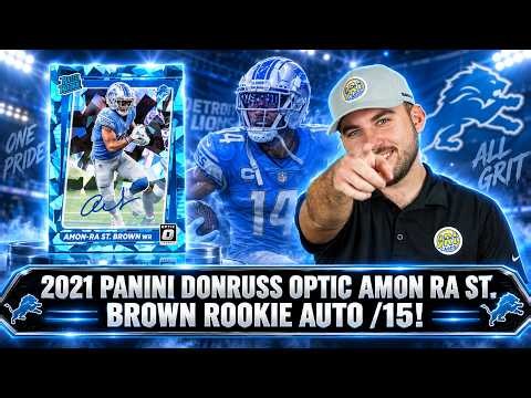 2021 Panini Donruss Optic Amon-Ra St. Brown Rookie Auto /15!