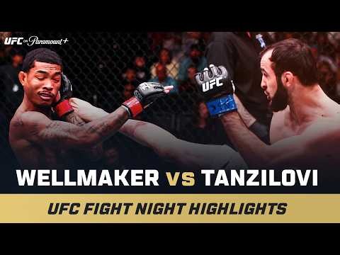 HEAD KICK KO 😱 | Malcolm Wellmaker vs. Otari Tanzilovi | UFC Fight Night Mini Fight Highlights