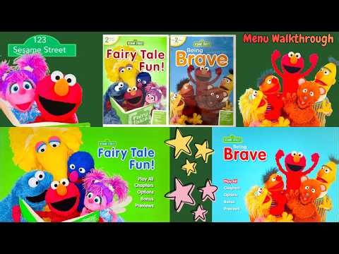 Sesame Street FAIRY TALE FUN AND BEING BRAVE DVD Menu Walkthrough.